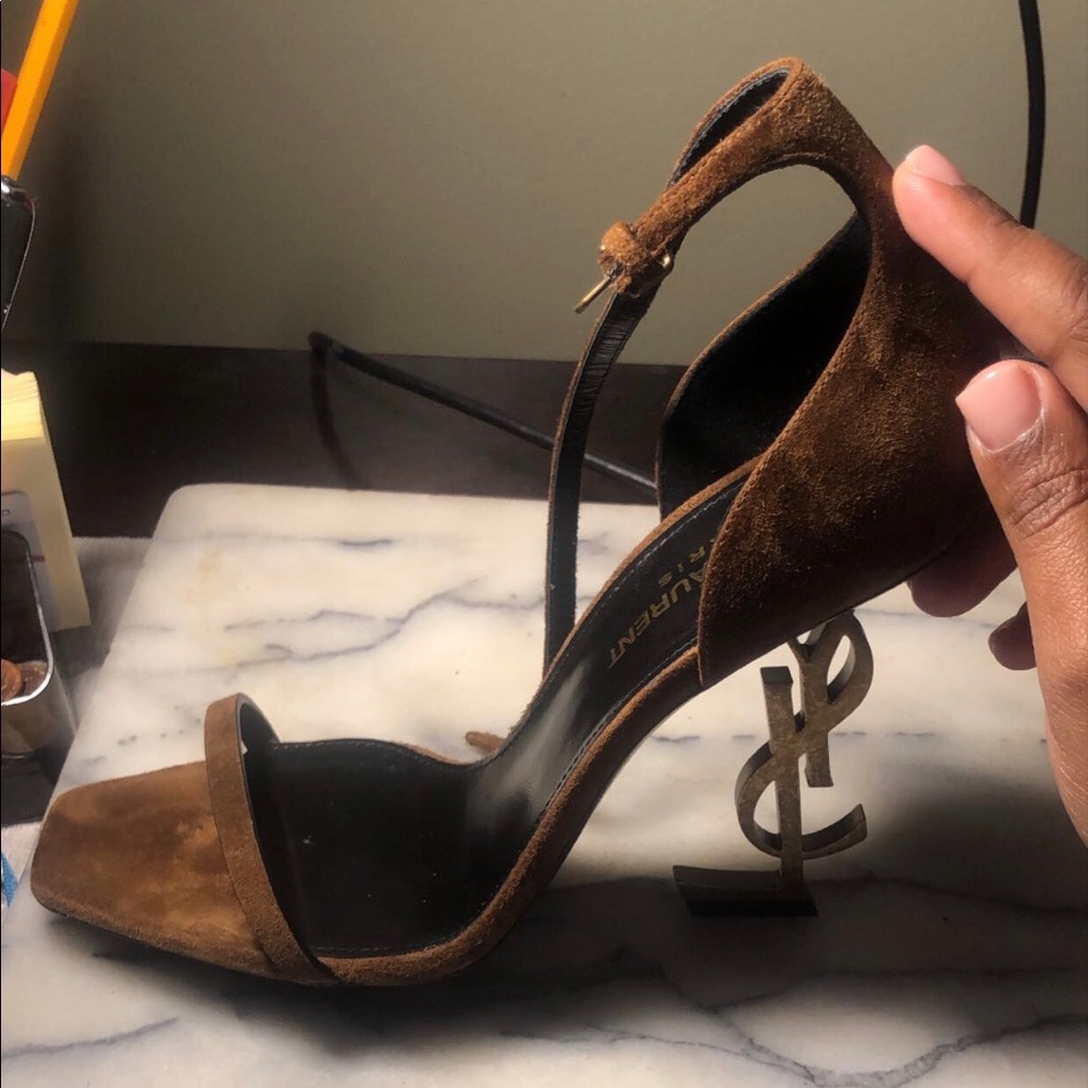 Saint Laurent heels size 37 for sale, worn once.